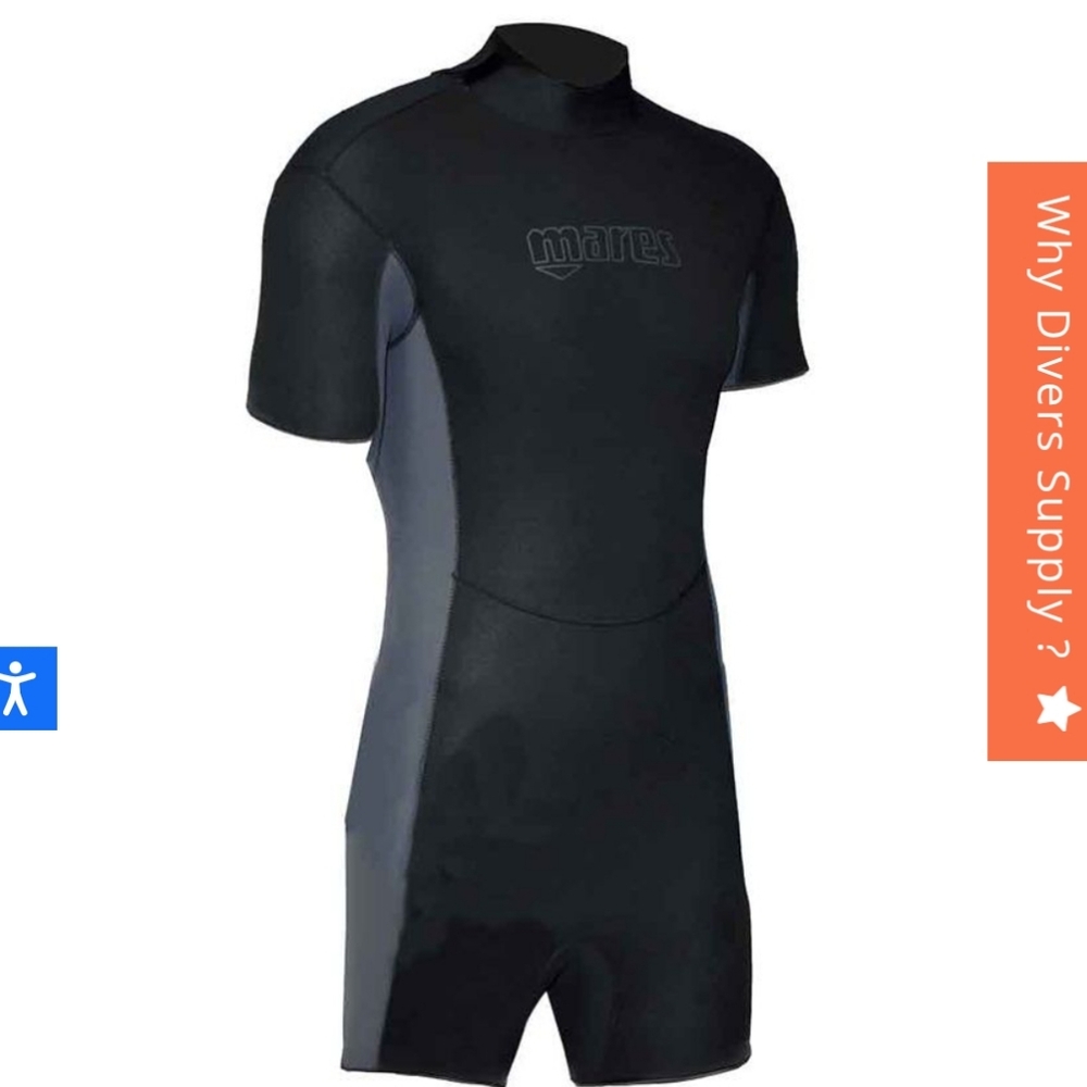 Mares Black Shorty Wetsuit men's size medium